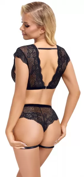 Cottelli lingerie Top and Crotchless Briefs S Seksuali liemenėlė &ndash; nuotrauka 4