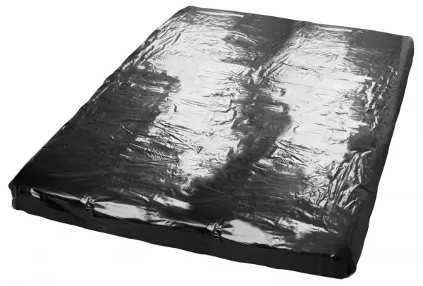 Fetish Collection Vinyl Fitted Sheet black paklodė masažui &ndash; nuotrauka 3