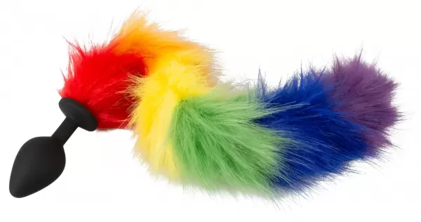 You2Toys Fluffy Tail Rainbow Analinis kai&scaron;tis &ndash; nuotrauka 3