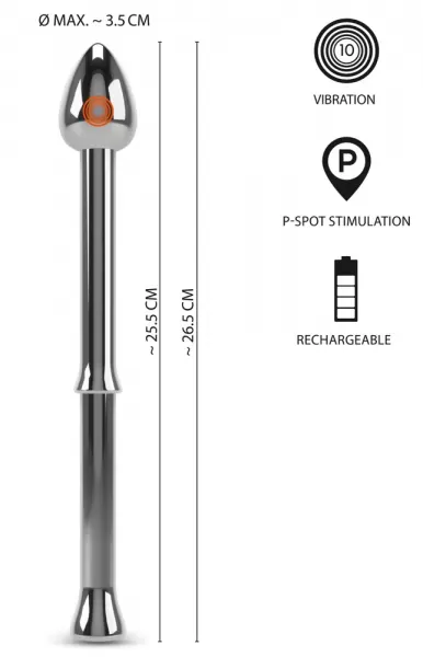 Rebel Metal Milking Stick Prostatos masažuoklis &ndash; nuotrauka 10