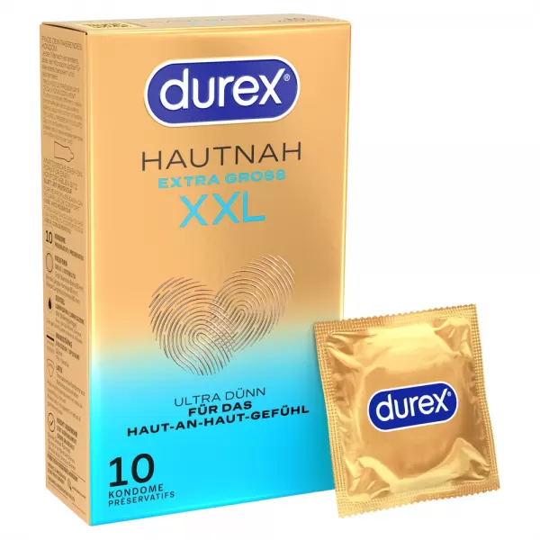 Durex Hautnah Extra gro&szlig; x 10 Prezervatyvai &ndash; nuotrauka 2