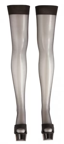 Cottelli legwear Stockings black 4 Prisegamos kojinės &ndash; nuotrauka 3