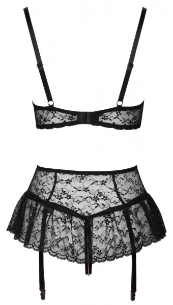 Abierta Fina Suspender Shelf Bra Set 80B/M Seksuali liemenėlė &ndash; nuotrauka 10