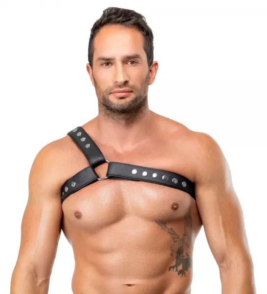 Zado Men's Leather Harness S-L vyri&scaron;ka lateksinė apranga &ndash; nuotrauka 2
