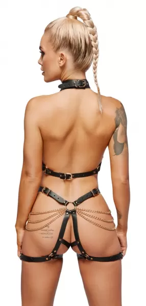 Zado Leather Harness Set L/XL Seksuali lateksinė apranga &ndash; nuotrauka 6