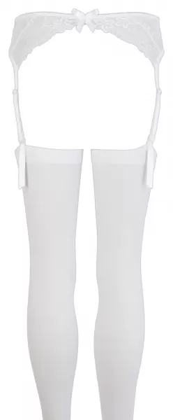 NO:XQSE Suspender Belt white S/M Seksuali liemenėlė &ndash; nuotrauka 5