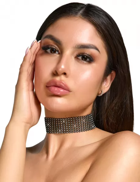 Cottelli accessoires Rhinestone Choker Seksuali juvelyrika &ndash; nuotrauka 2