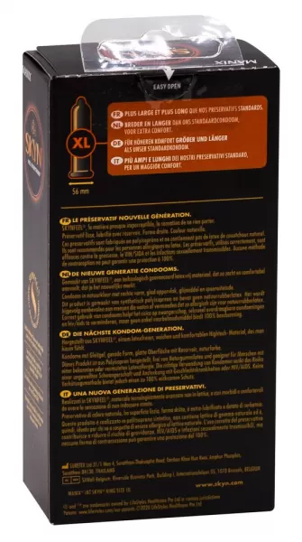 Manix skyn Large 10pcs Nestandartinio dydžio prezervatyvai &ndash; nuotrauka 2