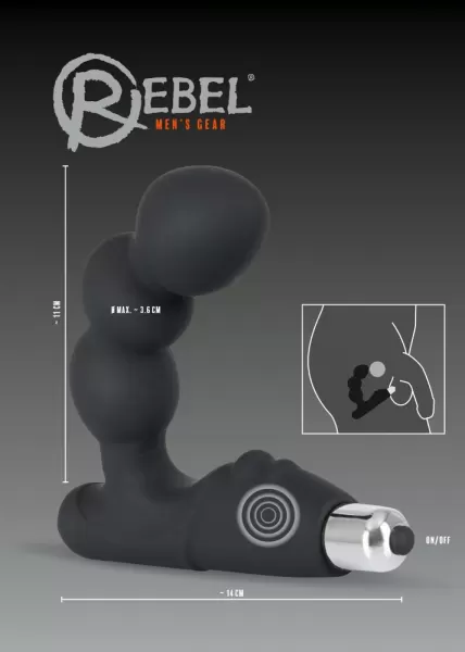 Rebel Prostate Stimulator Vibruojantis analinis dildo &ndash; nuotrauka 5