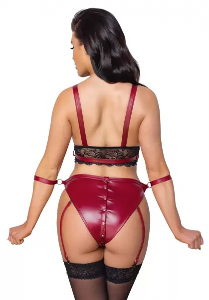 Braletės ir kelnaičių komplektas Bra Set Bondage L Seksuali liemenėlė &ndash; nuotrauka 4