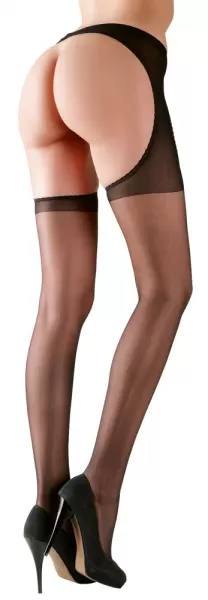 Cottelli legwear Crotchless Tights S/M Prisegamos kojinės &ndash; nuotrauka 6