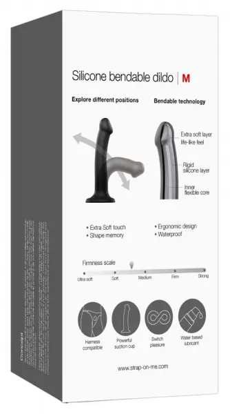 Strap-On-Me Semi-Real.Dildo M Black realisti&scaron;kas dildo &ndash; nuotrauka 11