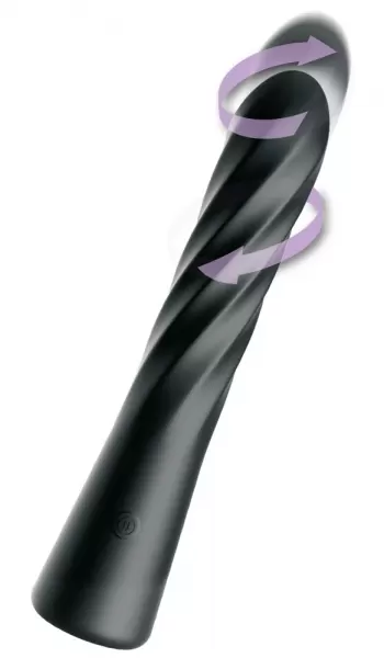 Anal Fantasy Elite afe Twist Ecstacy Black Vibruojantis analinis dildo &ndash; nuotrauka 2