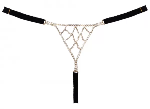 Cottelli lingerie Thong Rhinestones S-L kelnaitės, stringai &ndash; nuotrauka 6