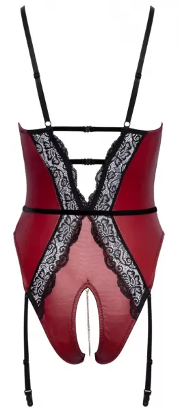 Abierta Fina Body red/black xl glaustinukė &ndash; nuotrauka 9