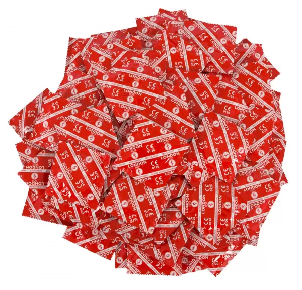 London red condoms 100 pcs. aromatizuoti prezervatyvai &ndash; nuotrauka 2
