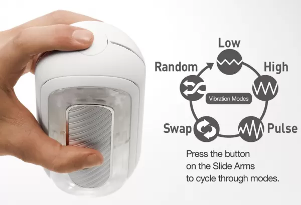 Tenga Flip Zero Gravity White Electr Vibruojantis masturbatorius &ndash; nuotrauka 7