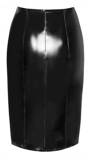 Black Level Vinyl Skirt Zip black xl Seksuali lateksinė apranga &ndash; nuotrauka 9