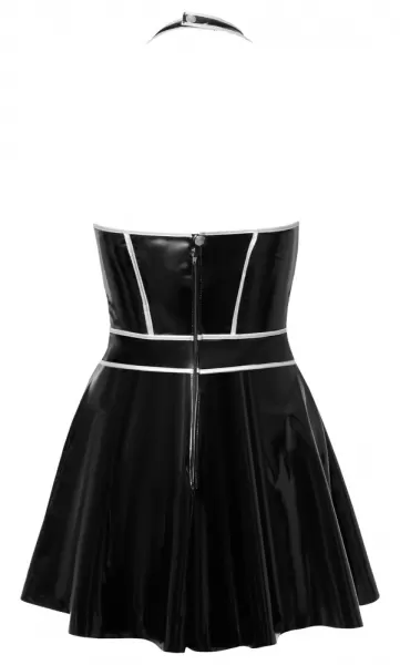 Black Level Vinyl dress w. silver L Seksuali lateksinė apranga &ndash; nuotrauka 8