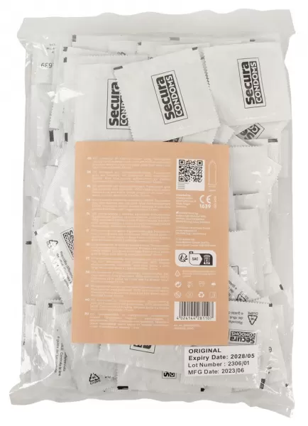 Secura Condoms Secura Original 100pcs bag Prezervatyvai &ndash; nuotrauka 2