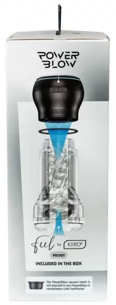 Kiiroo PowerBlow+Pocket Crystal Strok Vibruojantis masturbatorius &ndash; nuotrauka 11