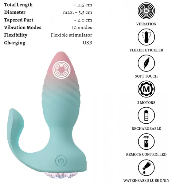 Beau coeur Juvela rc Butt Plug Vibruojantis analinis dildo &ndash; nuotrauka 14