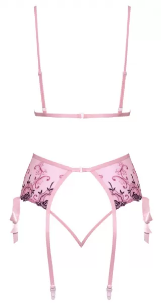 Embroidered & Playful seksualus 2 dalių komplektas Bra Set Embroidery L/XL &ndash; nuotrauka 5