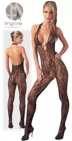 NO:XQSE Catsuit with Pearls S/M kūno kojinė &ndash; nuotrauka 7