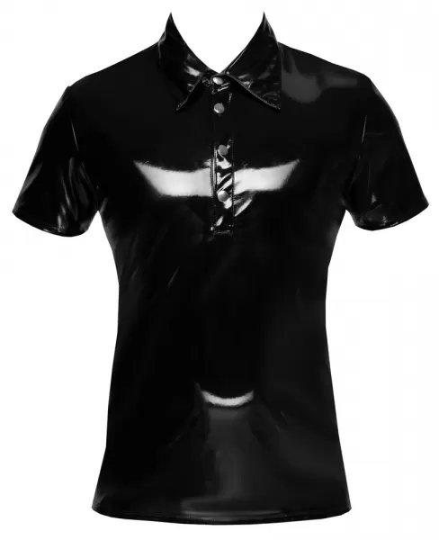 Black Level Vinyl M. Polo Shirt M vyri&scaron;ka lateksinė apranga &ndash; nuotrauka 5
