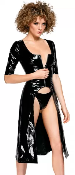 Black Level Vinyl Coat Dress M Seksuali lateksinė apranga &ndash; nuotrauka 4