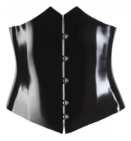 Late X Latex Waist Cincher black L Seksuali lateksinė apranga &ndash; nuotrauka 5