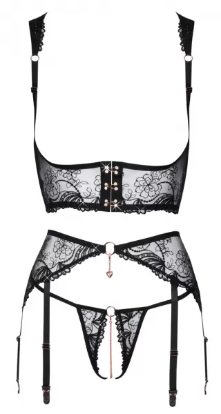 Abierta Fina Embroidered Set xl Seksuali liemenėlė &ndash; nuotrauka 9