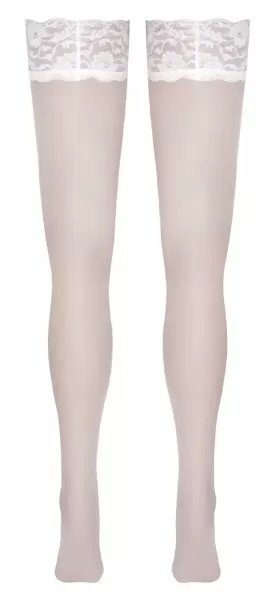 Cottelli legwear Hold-ups white 5 Prisegamos kojinės &ndash; nuotrauka 9