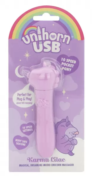 Unihorn usb Karma Lilac Mini vibratorius &ndash; nuotrauka 6
