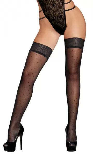 Cottelli legwear Hold-up Stockings Dots 5 Prisegamos kojinės &ndash; nuotrauka 3