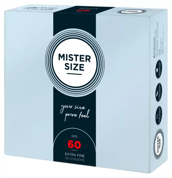 Mister Size 60mm pack of 36 Nestandartinio dydžio prezervatyvai &ndash; nuotrauka 2