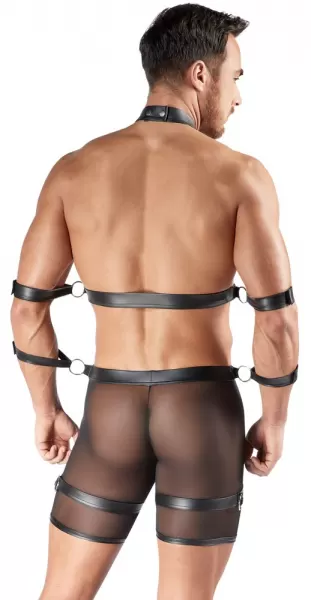 Svenjoyment Bondage Men's Harness and Pants S seksualios vyri&scaron;kos trumpikės &ndash; nuotrauka 4