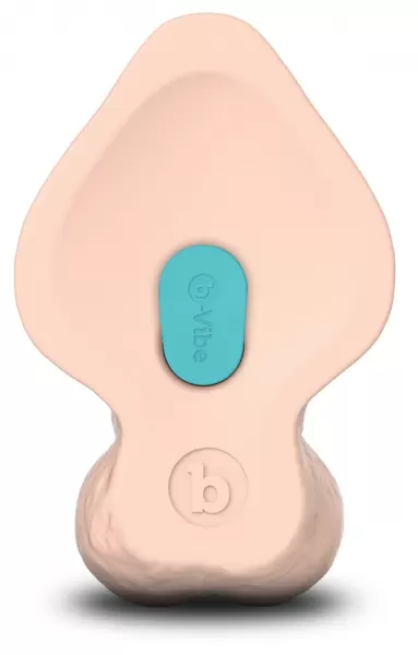 B-Vibe Slipskin 9" Curved Crea Dildo ir falo imitatorius &ndash; nuotrauka 6