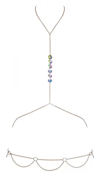 Cottelli accessoires Body Chain Gold Seksuali juvelyrika &ndash; nuotrauka 5