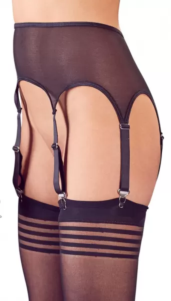 NO:XQSE Suspender Belt Black S/M Seksuali liemenėlė &ndash; nuotrauka 3
