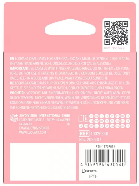 Loovara Oral Dams Pack of 3 prekė suaugusiems &ndash; nuotrauka 4