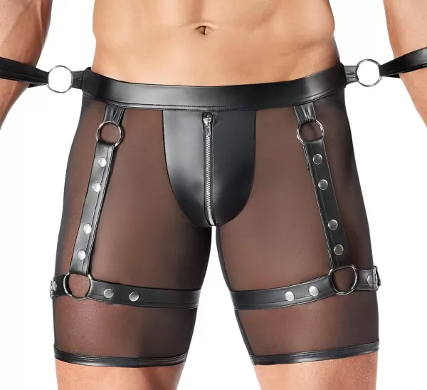 Svenjoyment Bondage Men's Harness and Pants M seksualios vyri&scaron;kos trumpikės &ndash; nuotrauka 6