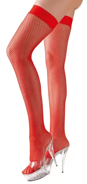 Cottelli legwear Hold-up Stockings red S Prisegamos kojinės &ndash; nuotrauka 2