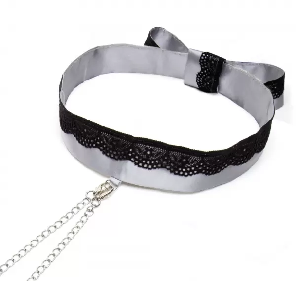 Fifty Shades of Grey fsogpn Satin Collar & Nipple C pančiai, virvė, antrankiai &ndash; nuotrauka 3