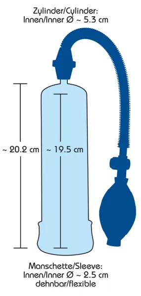 Bang Bang Blue Penis Pump blue penio pompa &ndash; nuotrauka 4