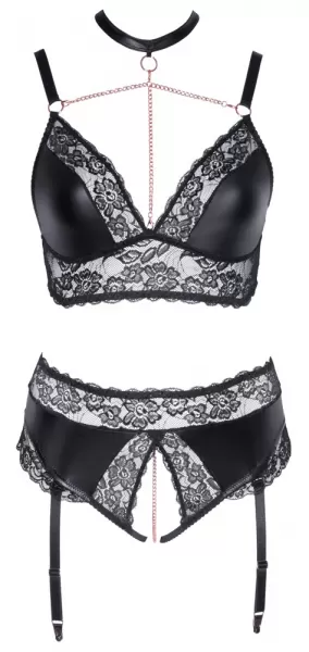 Cottelli curves Bra and Suspender Briefs 4XL Plius dydžio seksuali apranga &ndash; nuotrauka 5