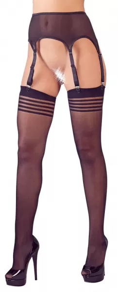 NO:XQSE Suspender Belt Black S/M Seksuali liemenėlė &ndash; nuotrauka 2