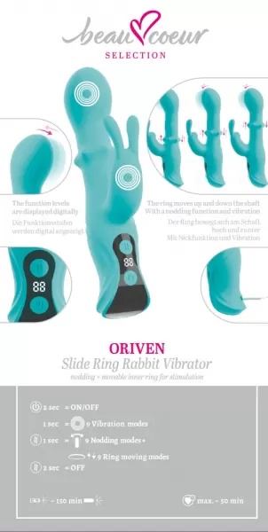 Beau coeur Oriven Rabbit Vibra vibratorius ki&scaron;kutis &ndash; nuotrauka 14