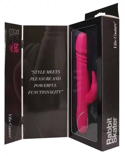 Vibe Couture Rabbit Skater Pink vibratorius ki&scaron;kutis &ndash; nuotrauka 10