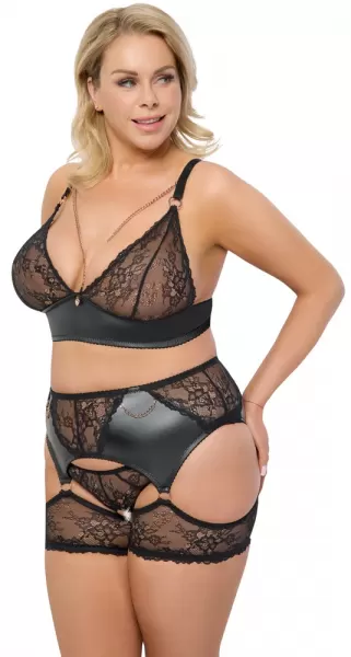 Cottelli curves Bra Set 3-piece 3XL Seksuali liemenėlė &ndash; nuotrauka 3